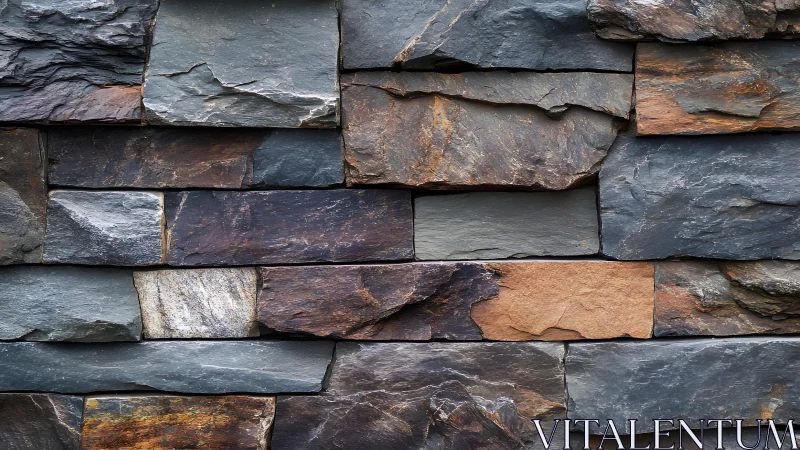 Rustic natural stone wall texture with earthy tones and rugged finish.