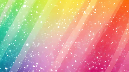 Diagonal rainbow bokeh field layers dynamic color gradient