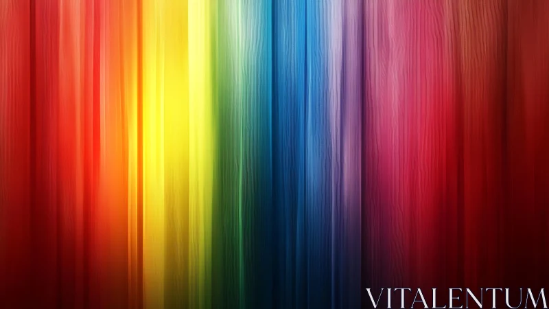 Vertical spectrum gradients form continuous color bands