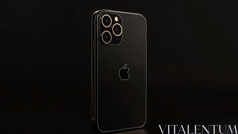 iPhone Pro Max Black. Premium smartphone with triple-lens camera.