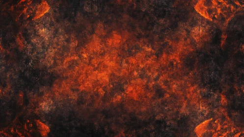 Fiery Embers Dance Across Molten Darkness