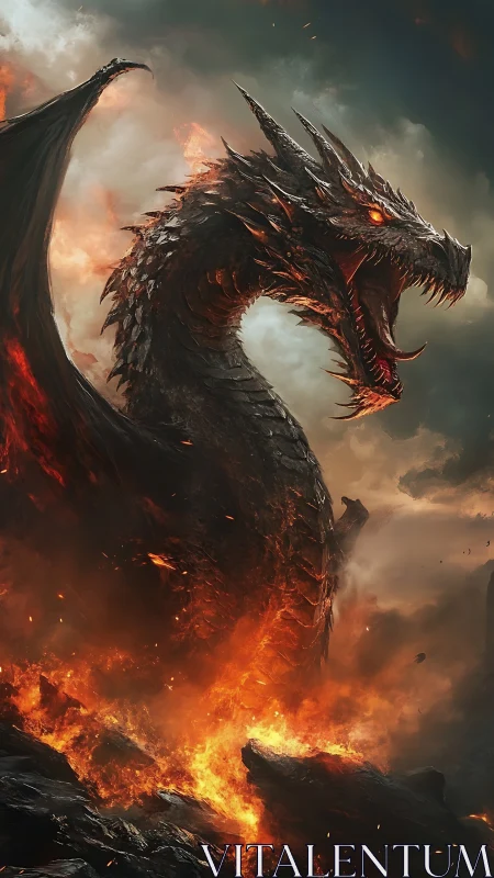Infernal Dragon Ascendant in Volcanic Firestorm Composition.