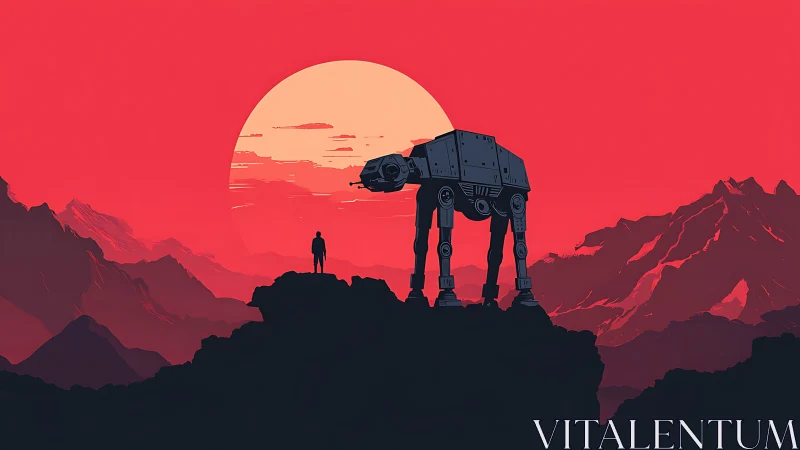 Walker and wanderer share silence beneath a burning sun