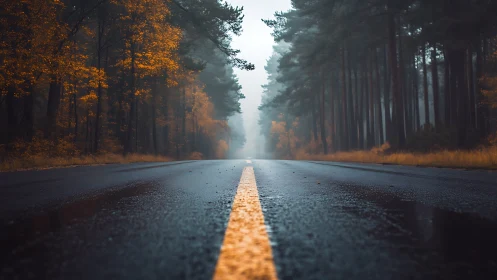 Golden Road's Amber Whisper Through Twilight Forest.