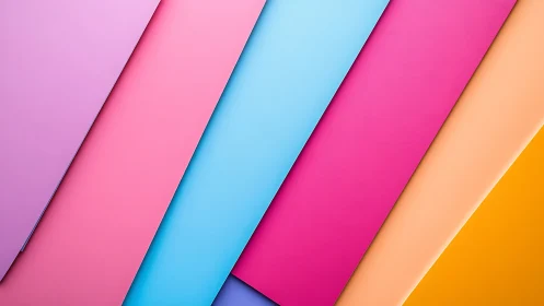 Diagonal pastel paper stripes in bold geometric arrangement.