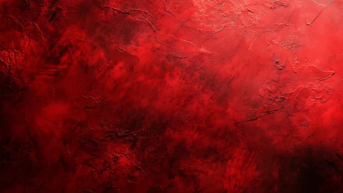 Crimson textured abstraction reveals layered scarlet depth.