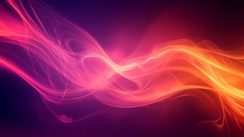 Luminous Wave of Energy Flowing Through Vibrant Color Spectrum.