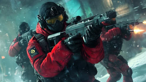 Elite tactical team ready for action-packed mission