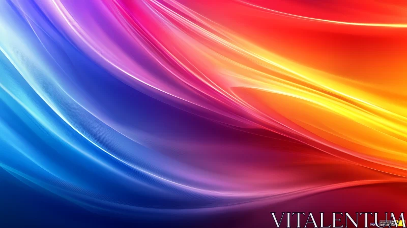 Multicolor spectral light waves with smooth gradient refraction