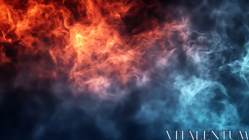 Dynamic Fluid Dynamics Visualization with Temperature Gradient Transition