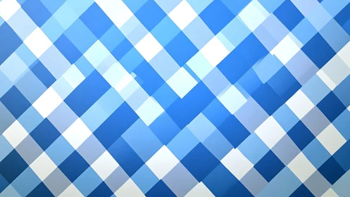 Gentle blue diamond pattern brings calm geometric energy
