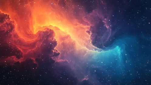 Bipolar emission nebula with opposing ionized gas plumes