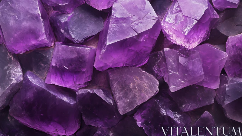 Crystal choir of violet cubes hums under soft studio light