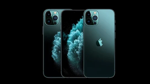 iPhone 11 Pro Max and iPhone 12 Pro Max Teal Dark