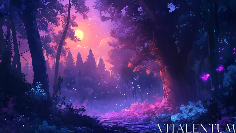 Neon Forest Gateway at Twilight.