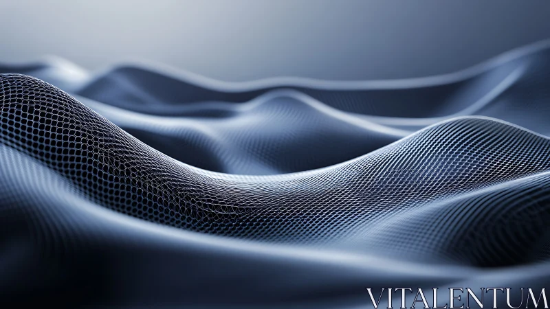 Gentle digital waves flowing across a soft mesh landscape.