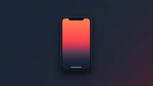 Smartphone Gradient Symphony in Ambient Darkness