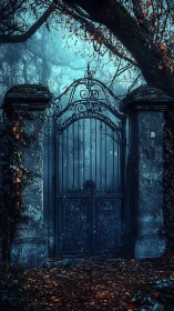 Iron secrets linger where the misty forest seals its gate
