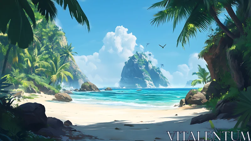 Secluded Tropical Paradise Where Limestone Cliffs Kiss Crystalline Waters