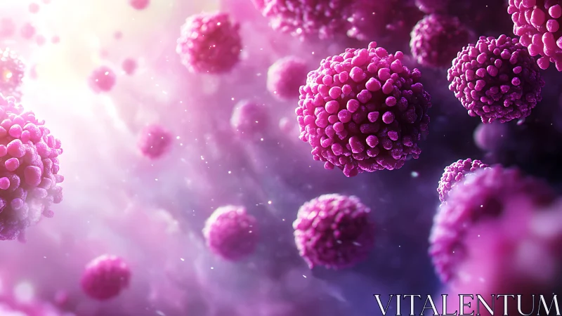 3D microcellular spheres in luminous biomedical simulation.