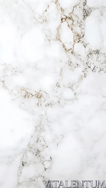 White marble surface with fine gold and gray veining pattern.