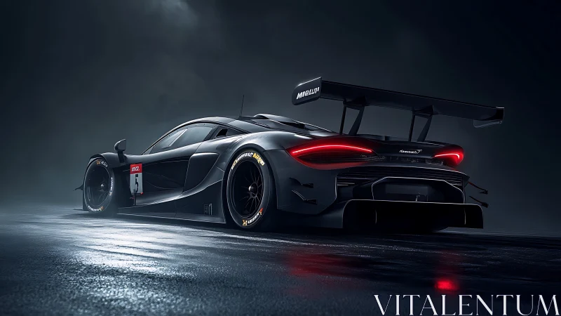 Night-stalking race car ignites a neon-tinged storm of speed.