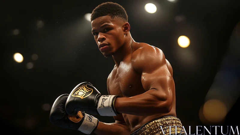 Young Boxer Shines in Championship Ring with Golden Gloves