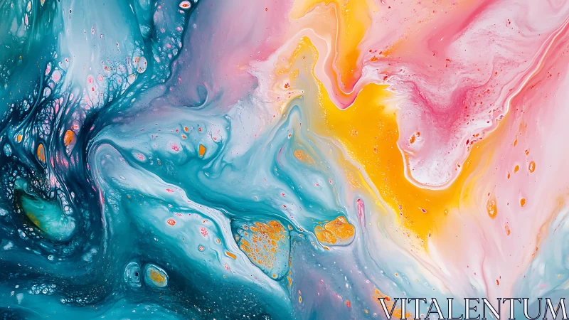 Dreamy tides of color swirling through soft abstract waves.