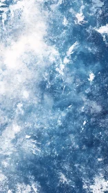 Textured blue and white abstract ice and water background.
