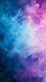 Nebula-touched twilight clouds swirl in electric blues and violets.