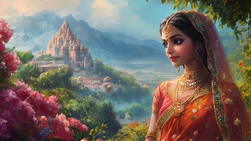 Temple peaks listen as jeweled bride dreams of distant bells