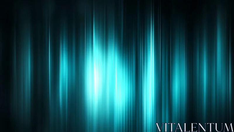 Abstract Blue Light Beams on Black Background, Futuristic Style.