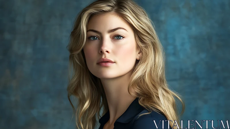 Controlled studio portrait with shallow depth facial rendering.