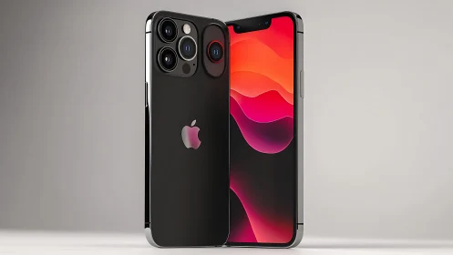 iPhone 12 Pro Max with Dynamic OLED Display Mockup.