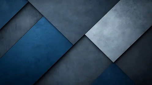 Diagonal slate panels quietly trade shadows in cool blues