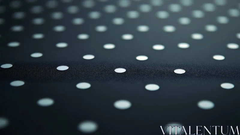 Soft-focus polka dot fabric shows subtle ridge detail