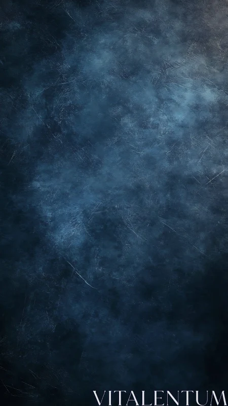 Textured blue vignette backdrop with grunge clouded gradient