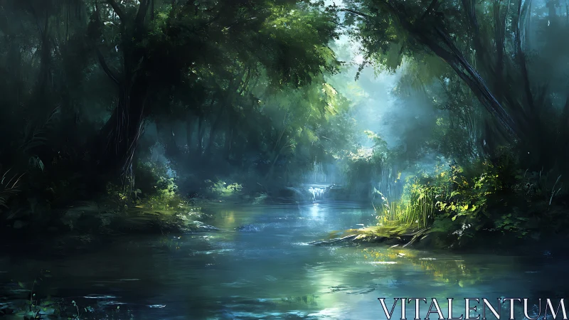 Emerald Cathedral: Where Sunlight Whispers Through Ancient Woodland