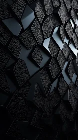 Bold geometric panels create a sleek, modern abstract wall