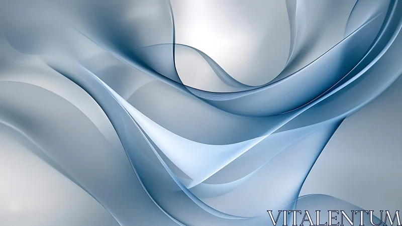 Parametric translucent waveforms in cool spectral gradients.