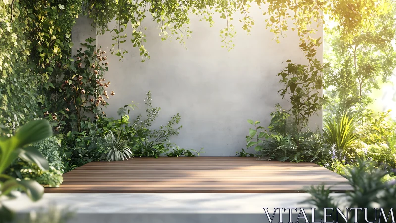 Biophilic terrace platform with controlled natural daylighting.