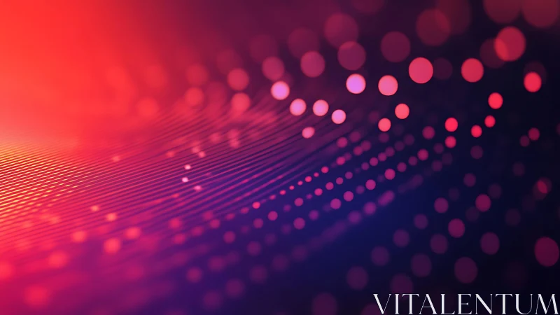 Vibrant Abstract Background with Glowing Dots and Lines.
