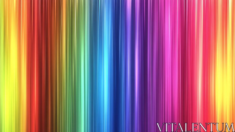 Prismatic light curtains cascade in neon rainbow velocity.