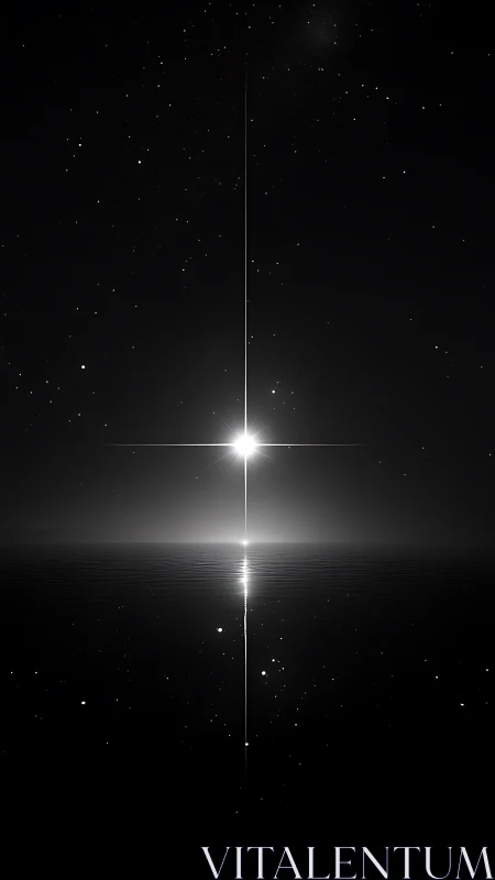 Starlit horizon needle splitting infinity in midnight silence.