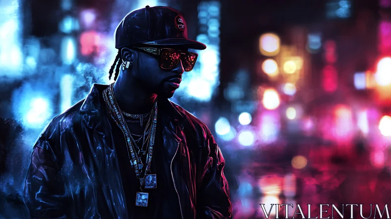 Neon drenched beats slip through the midnight city haze