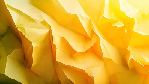 Golden folded planes cascade in warm abstract light.