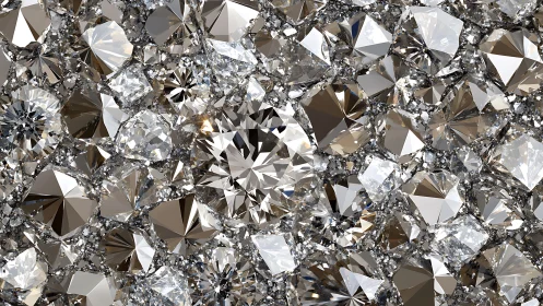 Gemstone traffic jam shimmers in a crystalline collision