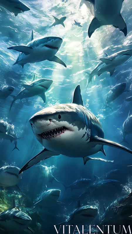 Midnight shark council swirling in sapphire stormlight.