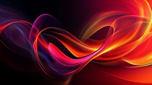 Luminous ribbon waves flow across a deep cosmic gradient.