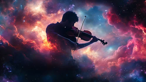Stargazer violinist weaving nebulae into quiet symphonies.